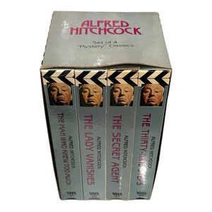 Alfred Hitchcock Set Of 4 Mystery Classics VHS Box Set